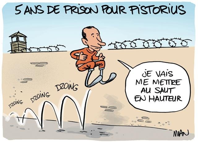 Dessin de presse : Pistorius presse : Pistorius
