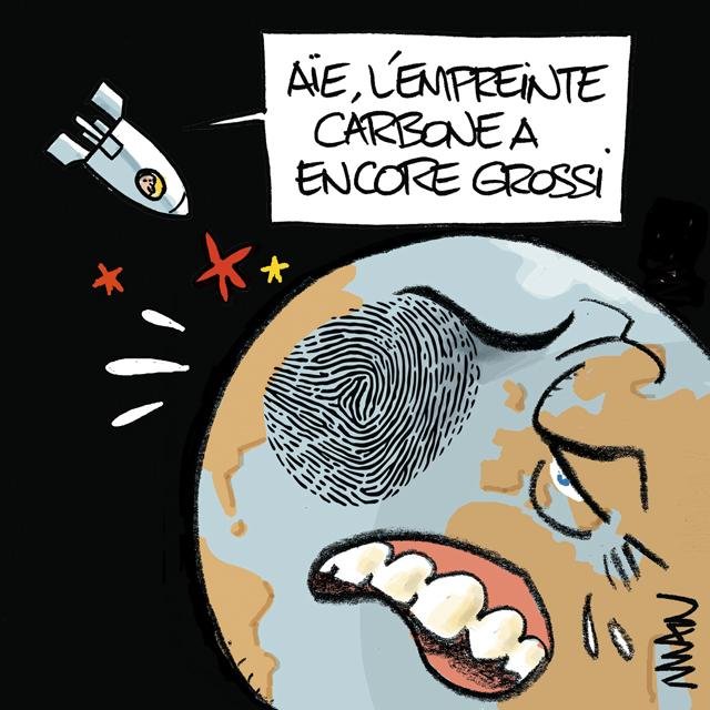 Dessin de presse : Empreinte carbone presse : Empreinte carbone