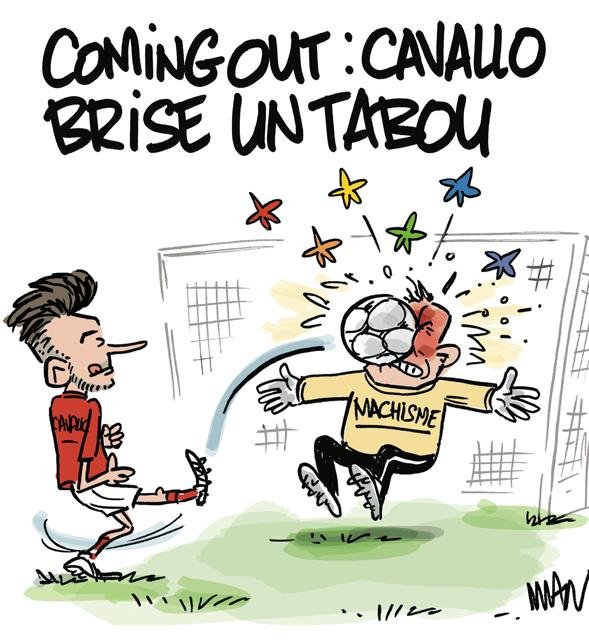 Dessin de presse : Josh Cavallo presse : Josh Cavallo