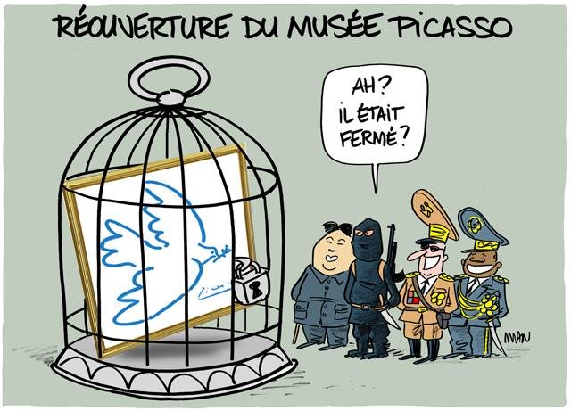 Dessin de presse : Picasso presse : Picasso