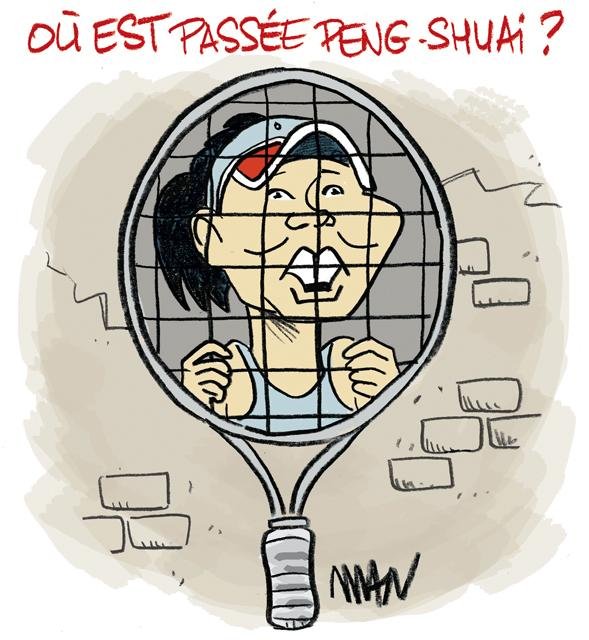 Dessin de presse : Peng Shuai presse : Peng Shuai