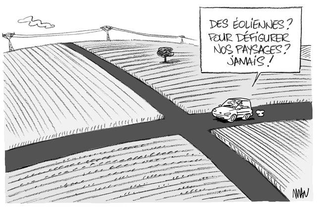 Dessin de presse : Eoliennes presse : Eoliennes
