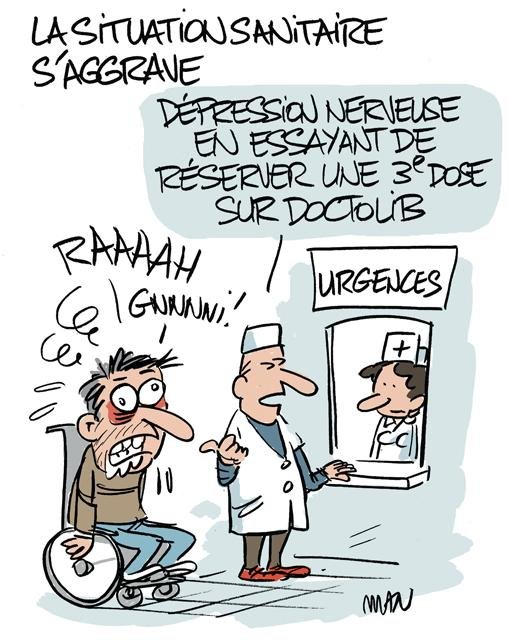 Dessin de presse : Doctolib presse : Doctolib