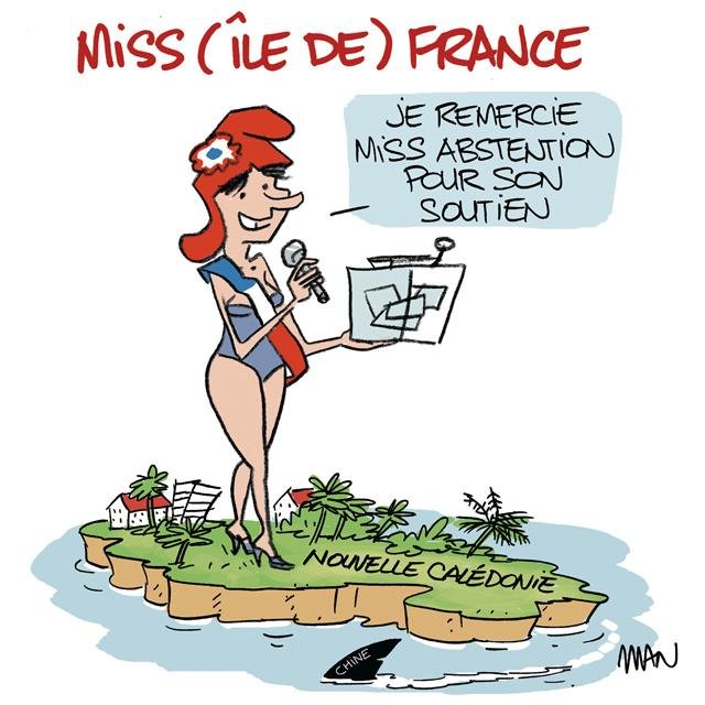 Dessin de presse : Miss Ile de France presse : Miss Ile de France