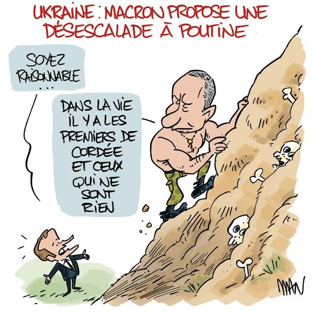 Dessin de presse : Désescalade presse : Désescalade