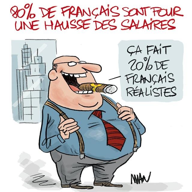 Dessin de presse : Salaires presse : Salaires