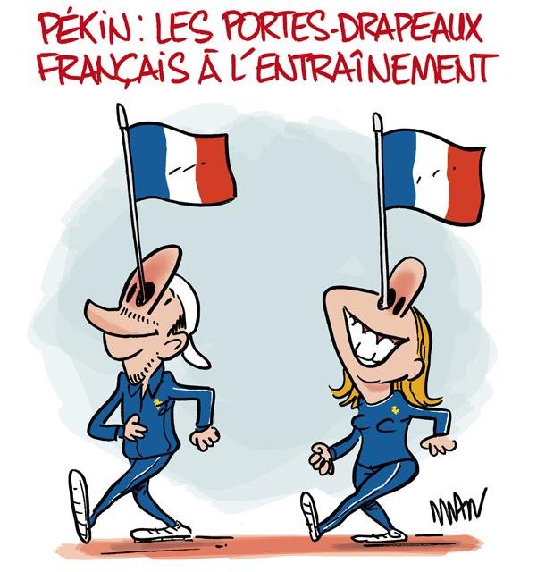 Dessin de presse : Portes-drapeaux presse : Portes-drapeaux