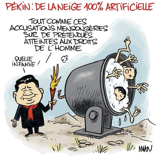 Dessin de presse : J.O. Pékin presse : J.O. Pékin