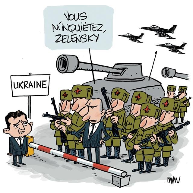 Dessin de presse : Zelinsky-Poutine presse : Zelinsky-Poutine