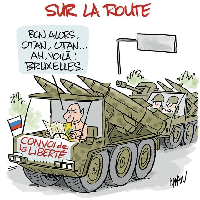 Dessin de presse : Poutine & l'Otan presse : Poutine & l'Otan