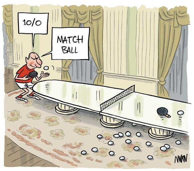 Dessin de presse : Ping pong presse : Ping pong