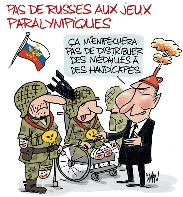 Dessin de presse : Paralympiques presse : Paralympiques
