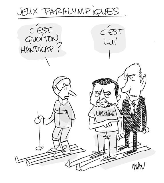 Dessin de presse : Handicap presse : Handicap