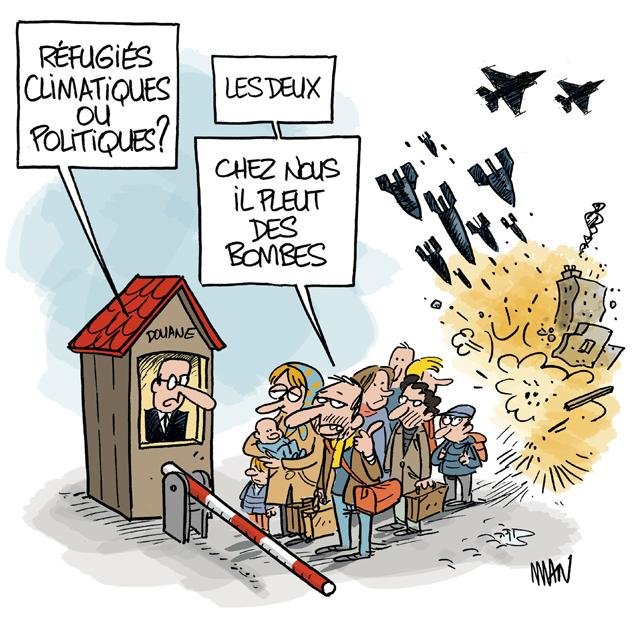 Dessin de presse : Réfugiés presse : Réfugiés