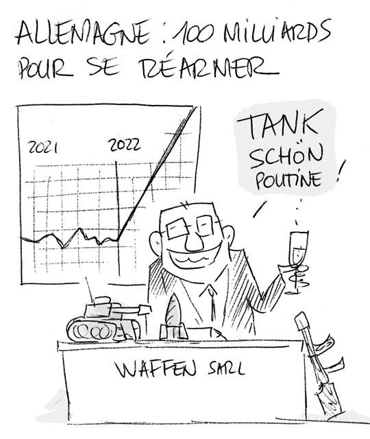 Dessin de presse : Waffen presse : Waffen