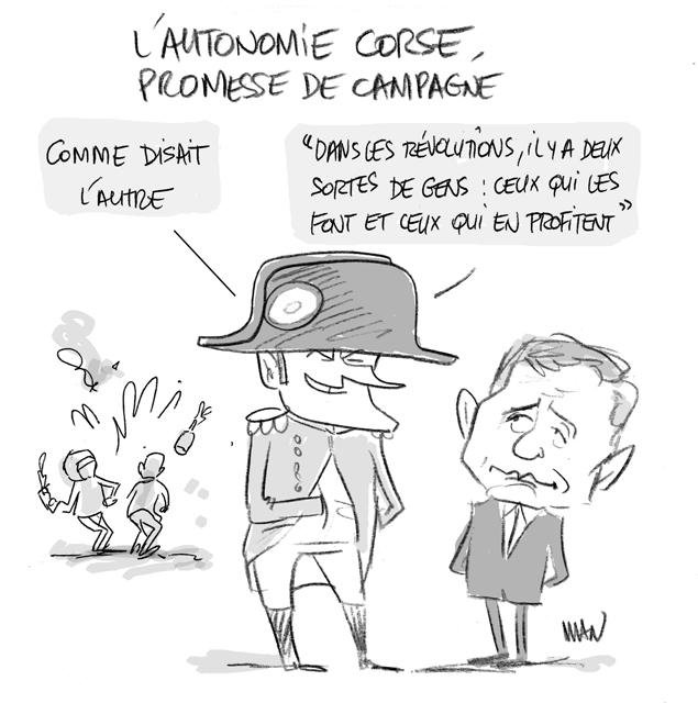Dessin de presse : Autonomie corse presse : Autonomie corse