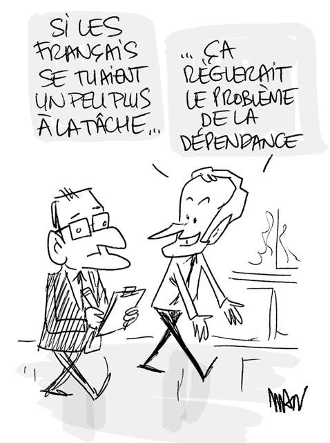 Dessin de presse : Dépendance presse : Dépendance