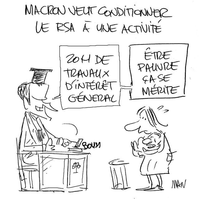 Dessin de presse : RSA presse : RSA