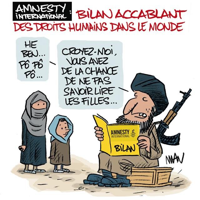 Dessin de presse : Amnesty International presse : Amnesty International