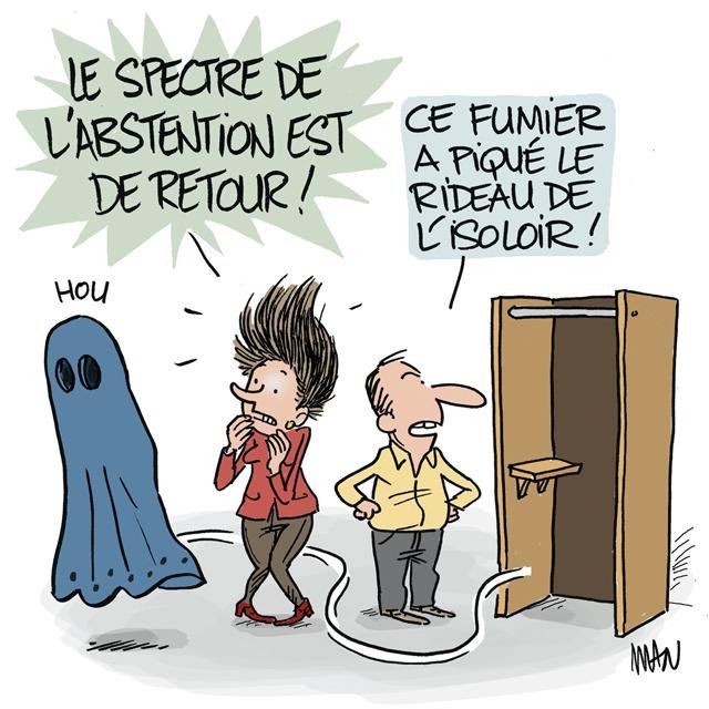 Dessin de presse : Abstention 2022 presse : Abstention 2022