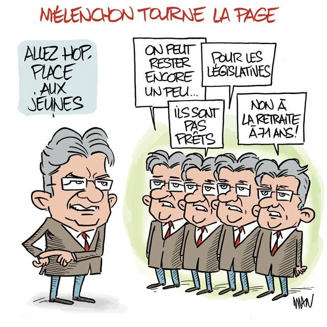Dessin de presse : Place aux jeunes presse : Place aux jeunes