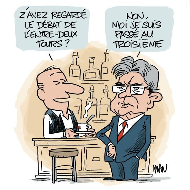Dessin de presse : Troisième tour presse : Troisième tour
