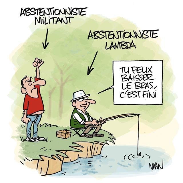 Dessin de presse : Abstentionnistes presse : Abstentionnistes