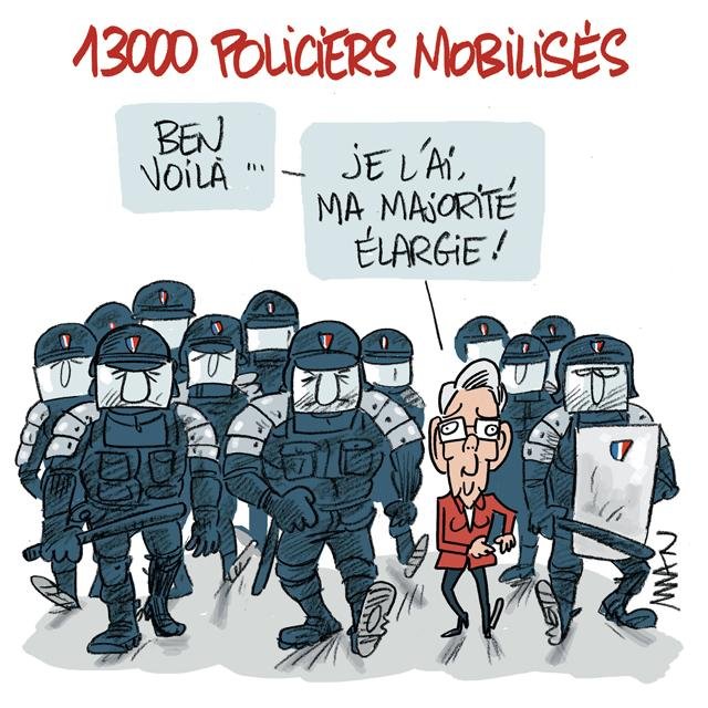 Dessin de presse : Majorite elargie presse : Majorite elargie