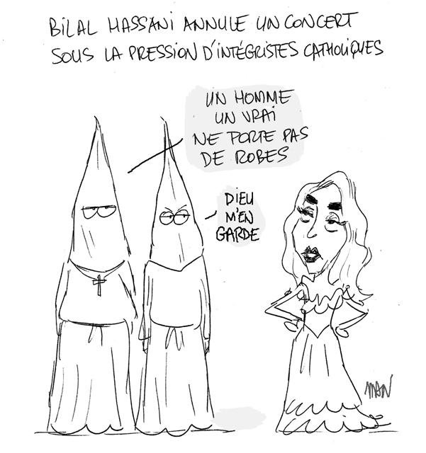 Dessin de presse : Hassani menacé presse : Hassani menacé