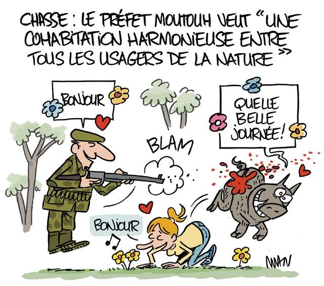 Dessin de presse : Cohabitation presse : Cohabitation