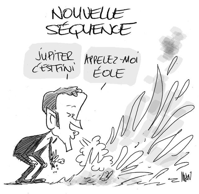 Dessin de presse : Jupiter & Eole presse : Jupiter & Eole