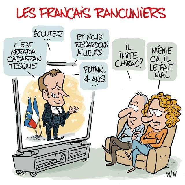 Dessin de presse : Quatre ans presse : Quatre ans