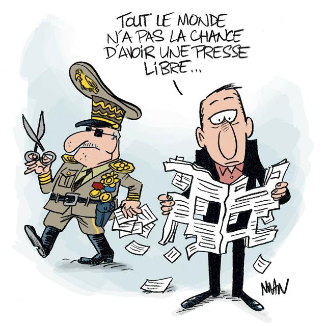 Dessin de presse : Liberté de la presse presse : Liberté de la presse