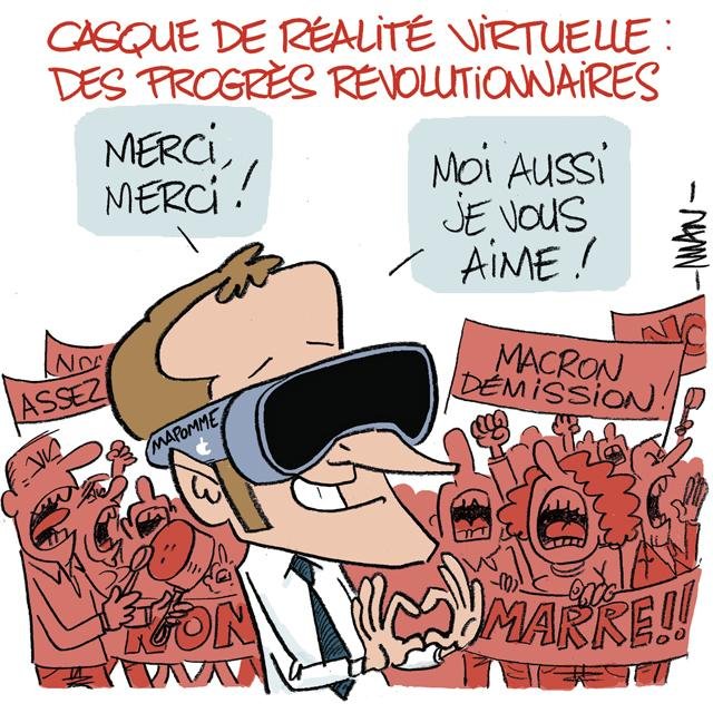 Dessin de presse : Réalité virtuelle presse : Réalité virtuelle