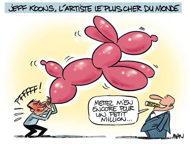 Dessin de presse : Koons presse : Koons
