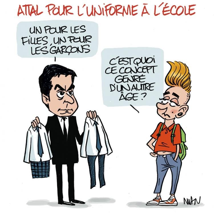 Dessin de presse : Uniforme presse : Uniforme
