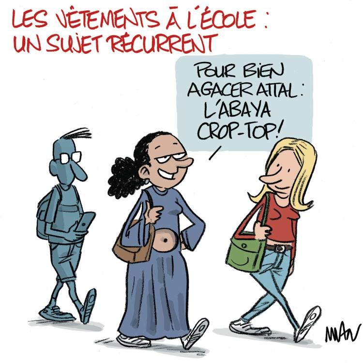 Dessin de presse : Abaya presse : Abaya