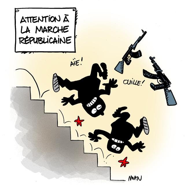 Dessin de presse : Marche presse : Marche