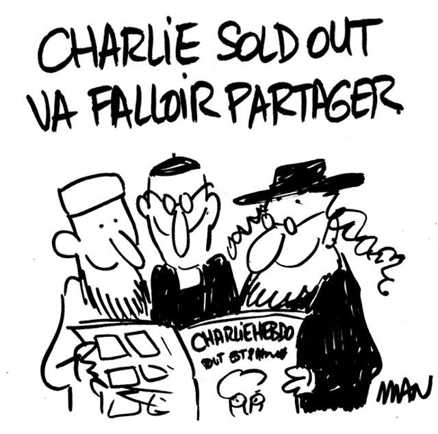 Dessin de presse : Partage presse : Partage