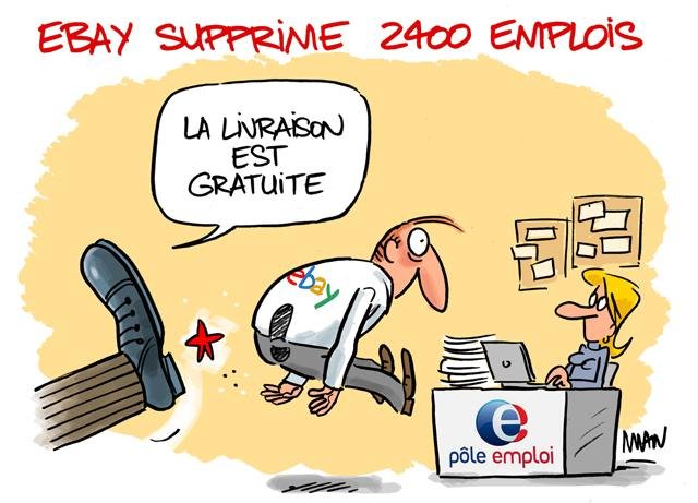 Dessin de presse : Ebay presse : Ebay