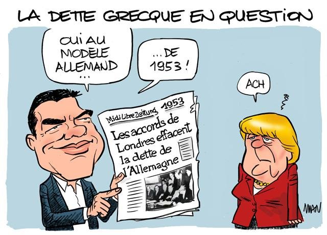 Dessin de presse : Dettes presse : Dettes