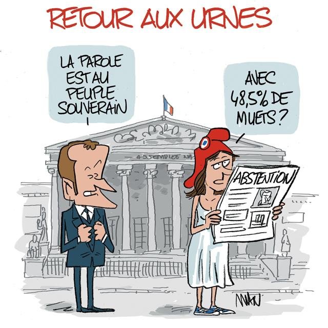 Dessin de presse : La parole aux muets presse : La parole aux muets