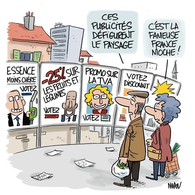 Dessin de presse : France moche presse : France moche