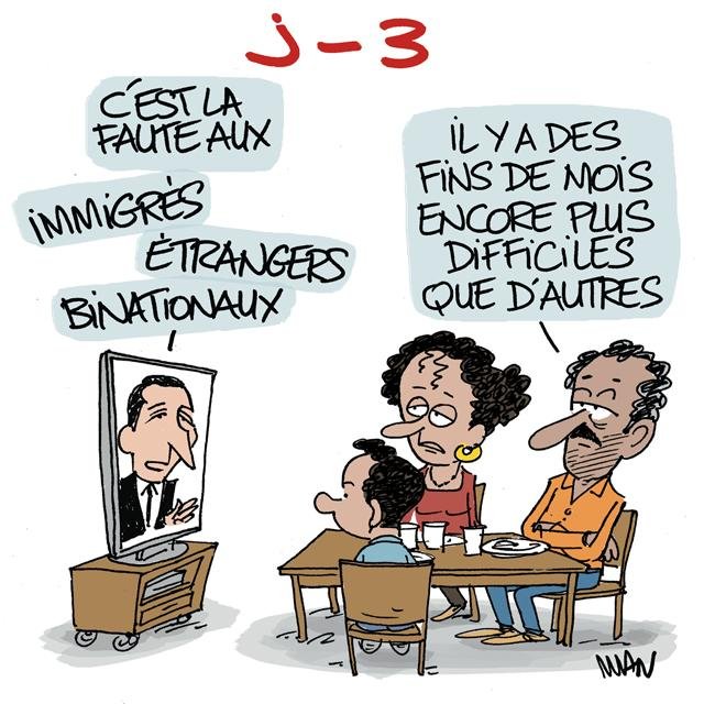 Dessin de presse : Fin de mois presse : Fin de mois