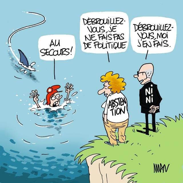Dessin de presse : Ni ni presse : Ni ni