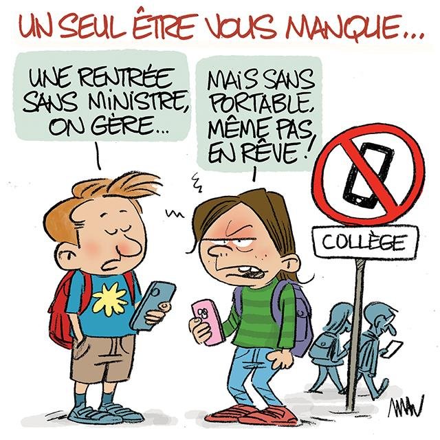 Dessin de presse : Rentrée presse : Rentrée