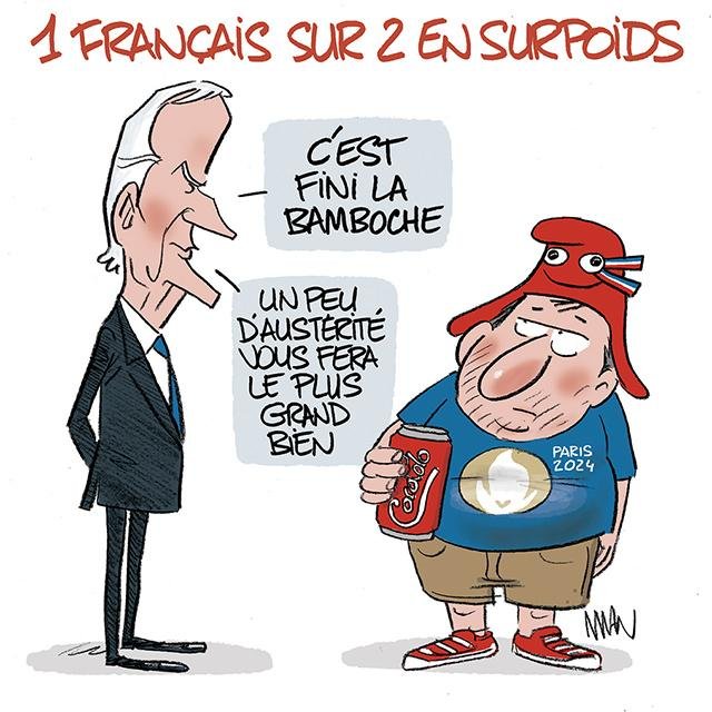 Dessin de presse : Surpoids presse : Surpoids