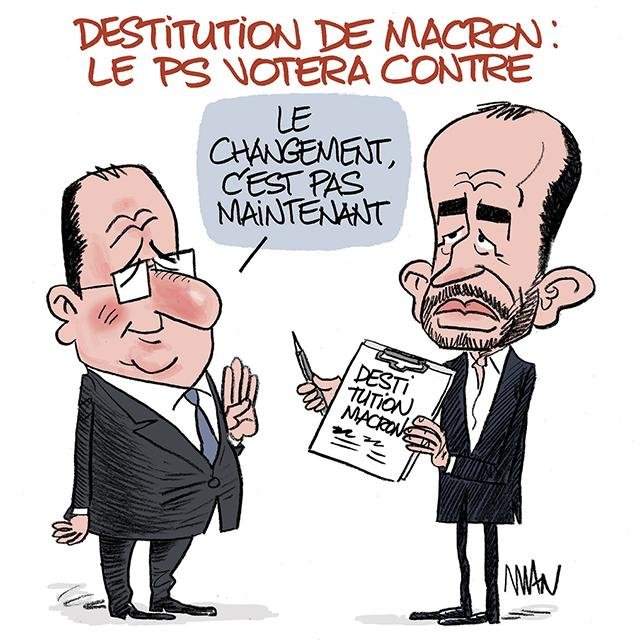 Dessin de presse : Destitution presse : Destitution