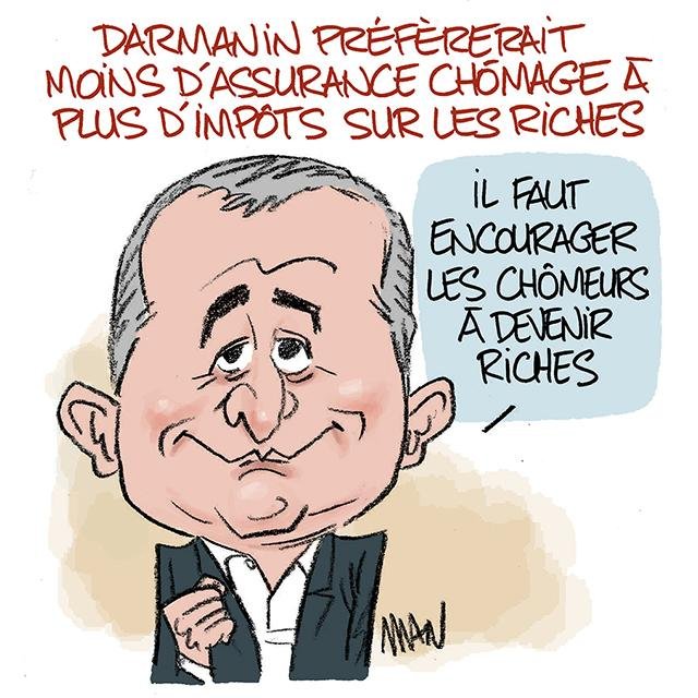 Dessin de presse : Fortune et chômage presse : Fortune et chômage