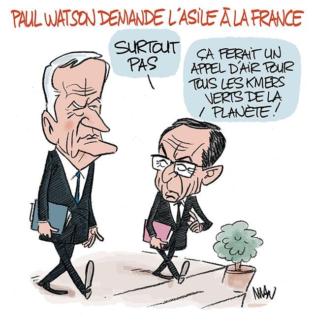 Dessin de presse : Paul Watson presse : Paul Watson